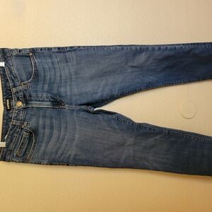 Express Men's Slim Straight Jeans - Blue